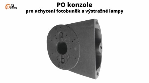 PO - konzola pro uchycení fotobuněk a výstražné lampy